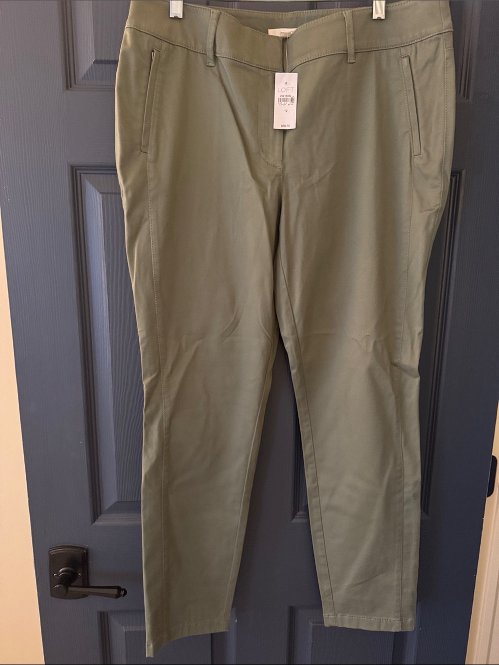 LOFT Olive Green Women's Stretch Chinos